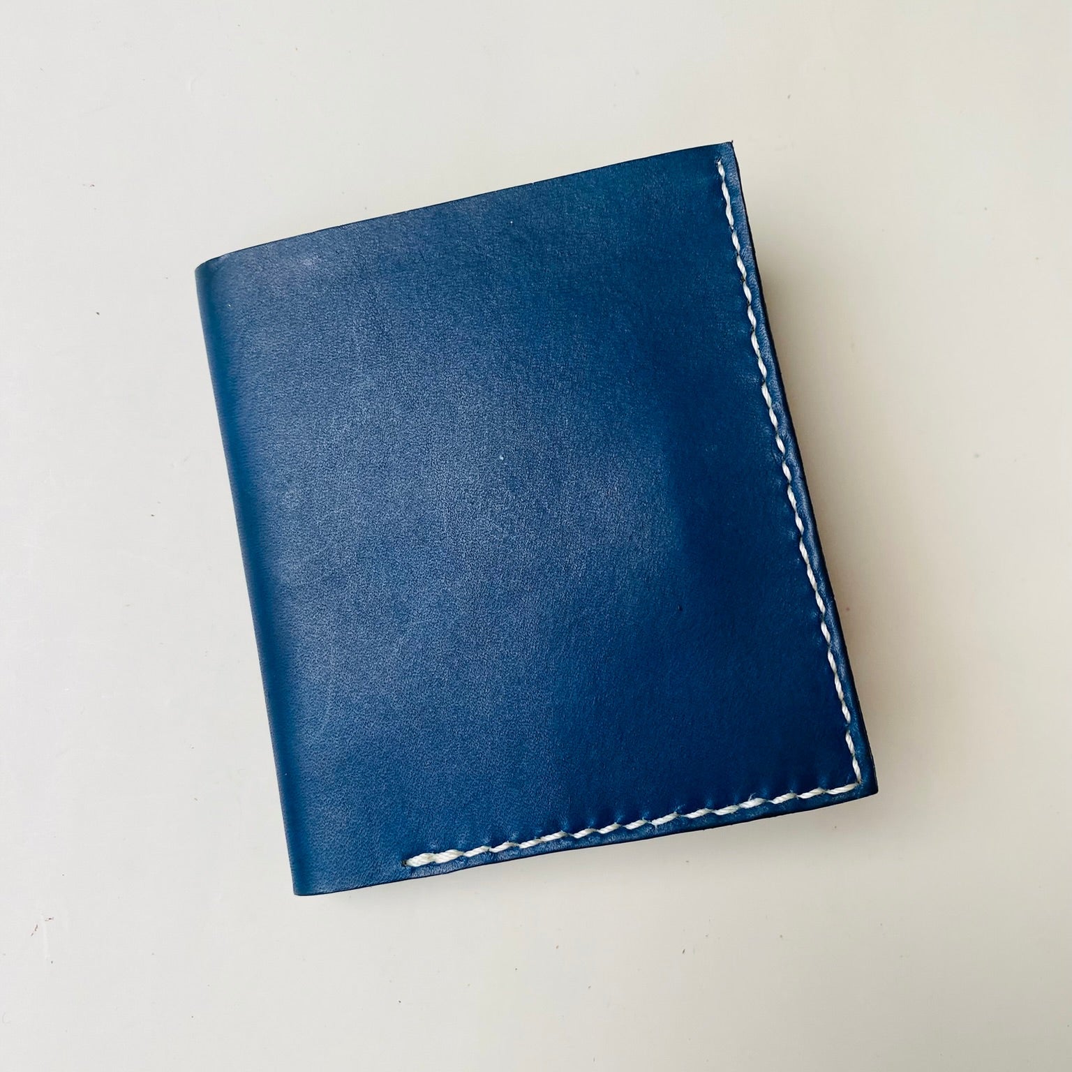SECONDS Handmade Leather Wallet - Navy