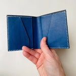 Load image into Gallery viewer, SECONDS Handmade Leather Wallet - Navy
