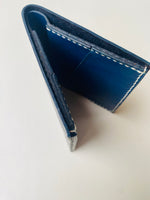 Load image into Gallery viewer, SECONDS Handmade Leather Wallet - Navy

