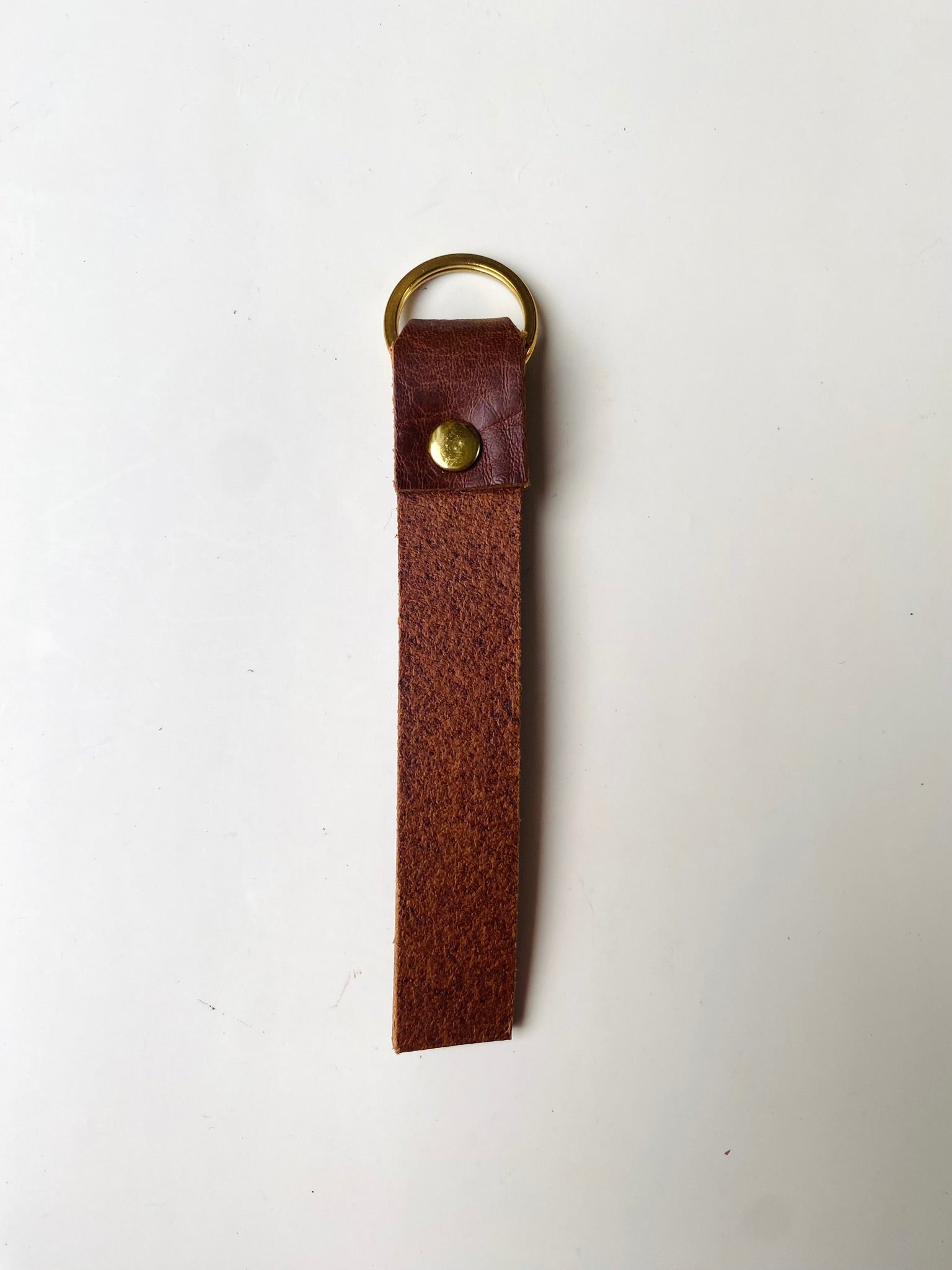 SECONDS Personalised Handmade Leather Keyring