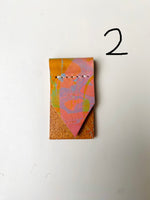 Load image into Gallery viewer, SECONDS - Handmade Marbled Leather Bookmark
