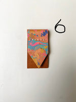 Load image into Gallery viewer, SECONDS - Handmade Marbled Leather Bookmark
