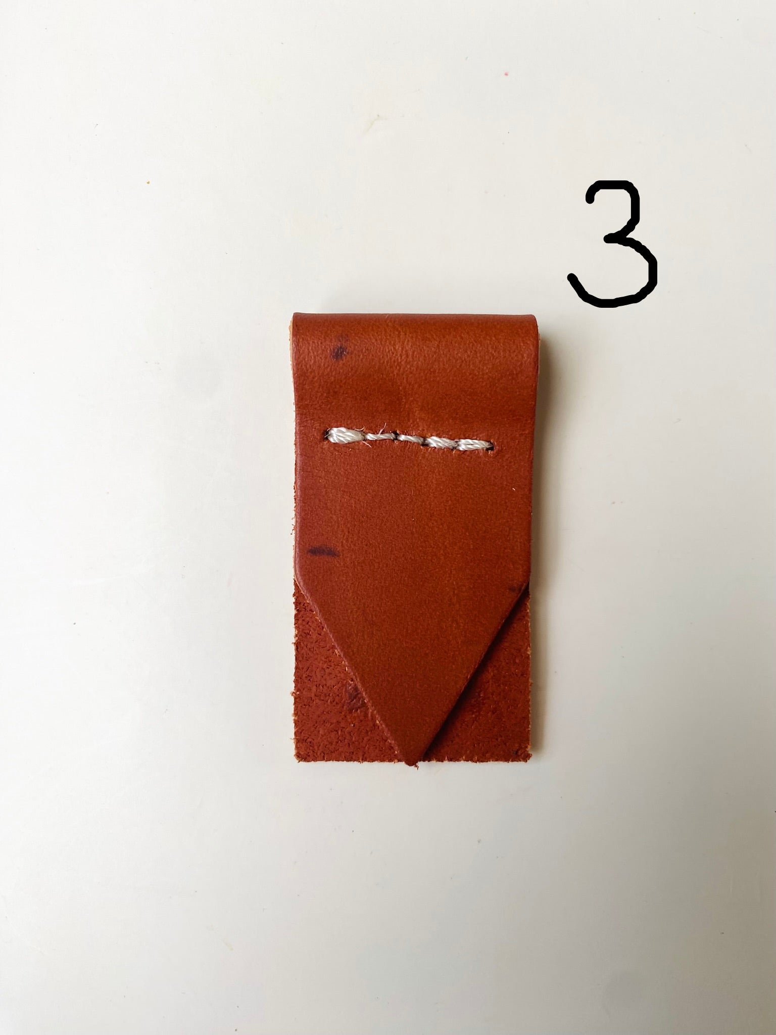 SECONDS - Handmade Leather Bookmark