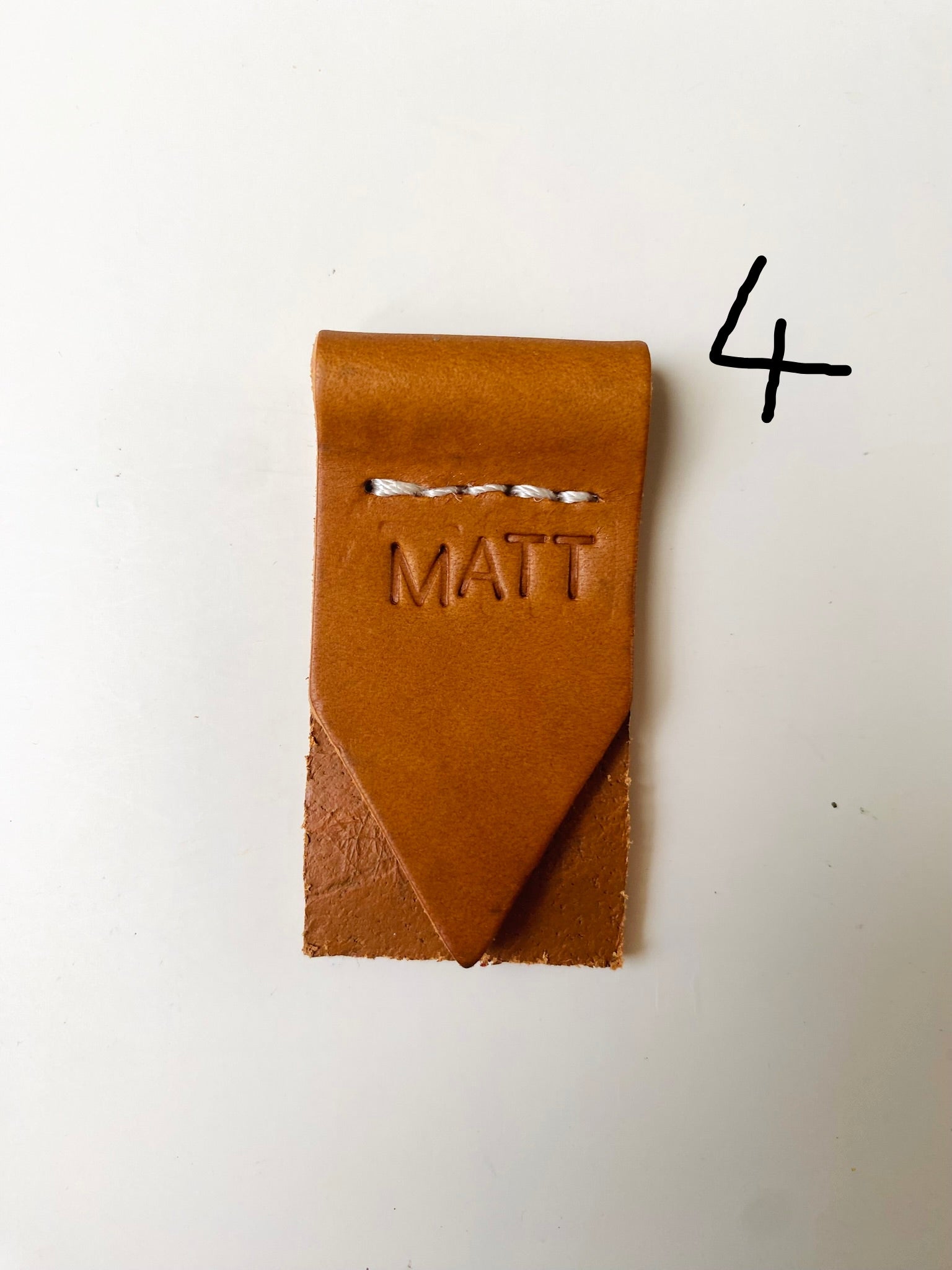 SECONDS - Handmade Leather Bookmark