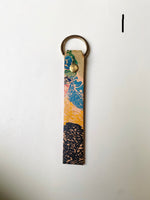 Load image into Gallery viewer, SECONDS Handmade Leather Marbled Keyring - Personalised
