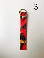 Load image into Gallery viewer, SECONDS Handmade Leather Marbled Keyring - Personalised
