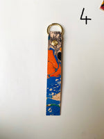 Load image into Gallery viewer, SECONDS Handmade Leather Marbled Keyring - Personalised
