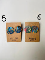 Load image into Gallery viewer, SECONDS - Large Handmade Leather Earrings - Marbled
