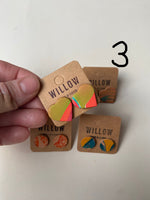 Load image into Gallery viewer, SECONDS - Handmade Leather Earrings - Marbled
