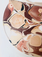 Load image into Gallery viewer, SECONDS - Large Slim Handmade Leather Halfmoon Crossbody Bag - Marbled
