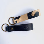 Load image into Gallery viewer, Personalised Handmade Leather Key loop
