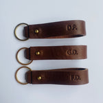 Load image into Gallery viewer, Personalised Handmade Leather Key loop

