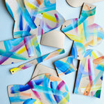 Load image into Gallery viewer, Leather Card Purse - Hand Painted
