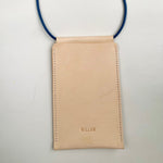Load image into Gallery viewer, Handmade Leather Phone Carrier With Coloured Strap
