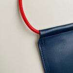 Load image into Gallery viewer, Handmade Leather Phone Carrier With Coloured Strap
