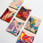Load image into Gallery viewer, SECONDS- Leather Marbled Card Holder

