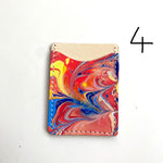Load image into Gallery viewer, SECONDS- Leather Marbled Card Holder

