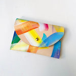 Load image into Gallery viewer, Leather Card Purse - Hand Painted
