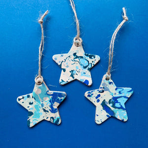 Marbled Star Decoration Set