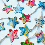 Load image into Gallery viewer, Marbled Star Decoration Set
