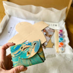 Load image into Gallery viewer, DIY Kit - Personalised Marbled Leather Purse Handmade
