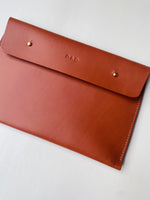 Load image into Gallery viewer, SECONDS - Personalised P.A.D  Handmade Leather A5 Travel / Car Manual Case
