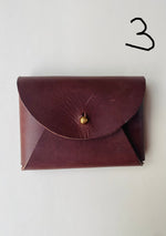 Load image into Gallery viewer, SECONDS - Handmade Leather Personalised Card Purse/Wallet
