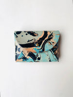 Load image into Gallery viewer, SECONDS- Handmade Leather Card Purse - Marbled
