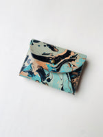 Load image into Gallery viewer, SECONDS- Handmade Leather Card Purse - Marbled
