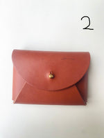 Load image into Gallery viewer, SECONDS - Handmade Leather Personalised Card Purse/Wallet
