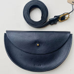 Load image into Gallery viewer, SECONDS - Small Handmade Leather Half Moon Crossbody Bag - Textured
