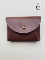 Load image into Gallery viewer, SECONDS - Handmade Leather Personalised Card Purse/Wallet
