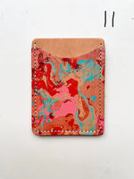 Load image into Gallery viewer, SECONDS- Leather Marbled Card Holder
