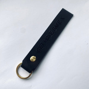 Personalised Handmade Leather keyring