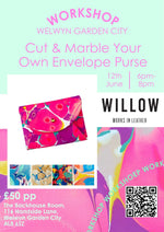 Load image into Gallery viewer, Cut and marble your own purse - The Backhouse Room | WELWYN GARDEN CITY
