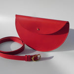 Load image into Gallery viewer, SECONDS- Slim Halfmoon Crossbody Bag Smooth
