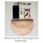 Load image into Gallery viewer, SECONDS- Slim Halfmoon Crossbody Bag Smooth
