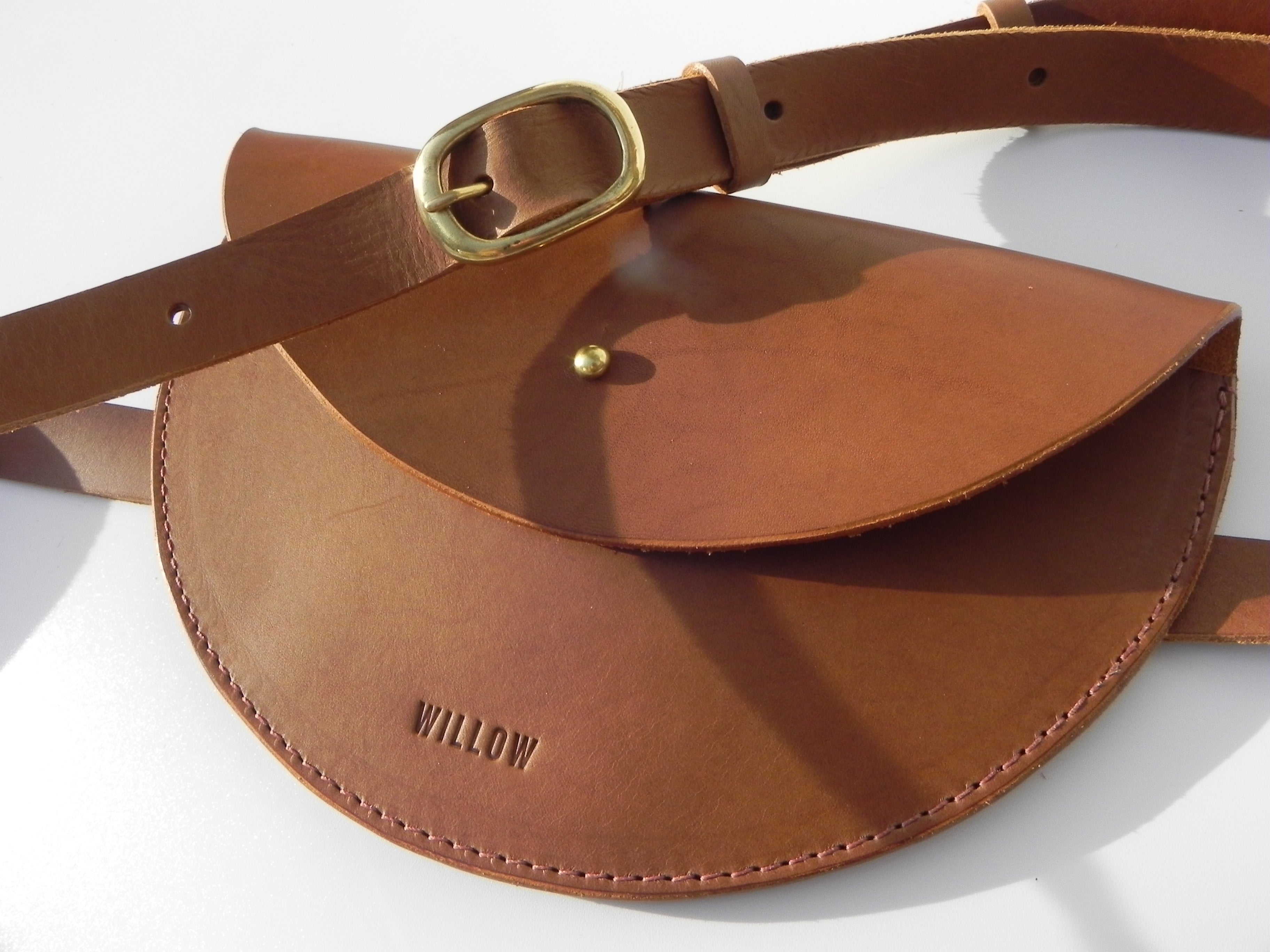 Large Handmade Leather Stitchless Satchel Shoulder Bag - Colour Options Available