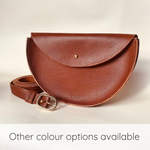 Load image into Gallery viewer, Large Handmade Leather Crossbody Bag - Textured
