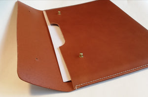 Personalised Handmade Leather Document Holder
