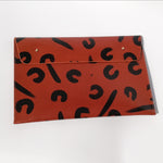 Load image into Gallery viewer, Handmade Leather Personalised Document Case - Leopard Hand Painted
