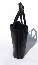 Load image into Gallery viewer, Seconds - Large Handmade Leather Soft Tote Bag - Black
