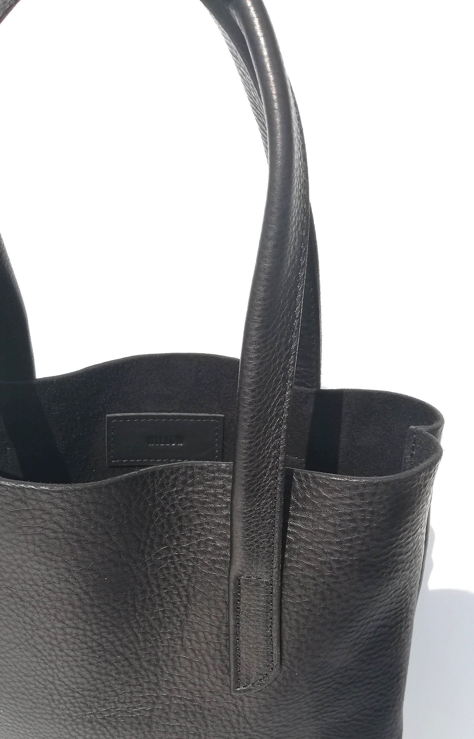 Seconds - Large Handmade Leather Soft Tote Bag - Black
