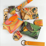 Load image into Gallery viewer, Handmade Leather Personalised Card Purse- Marbled
