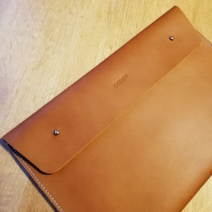 2 Sleeve Personalised Handmade Leather Document Case