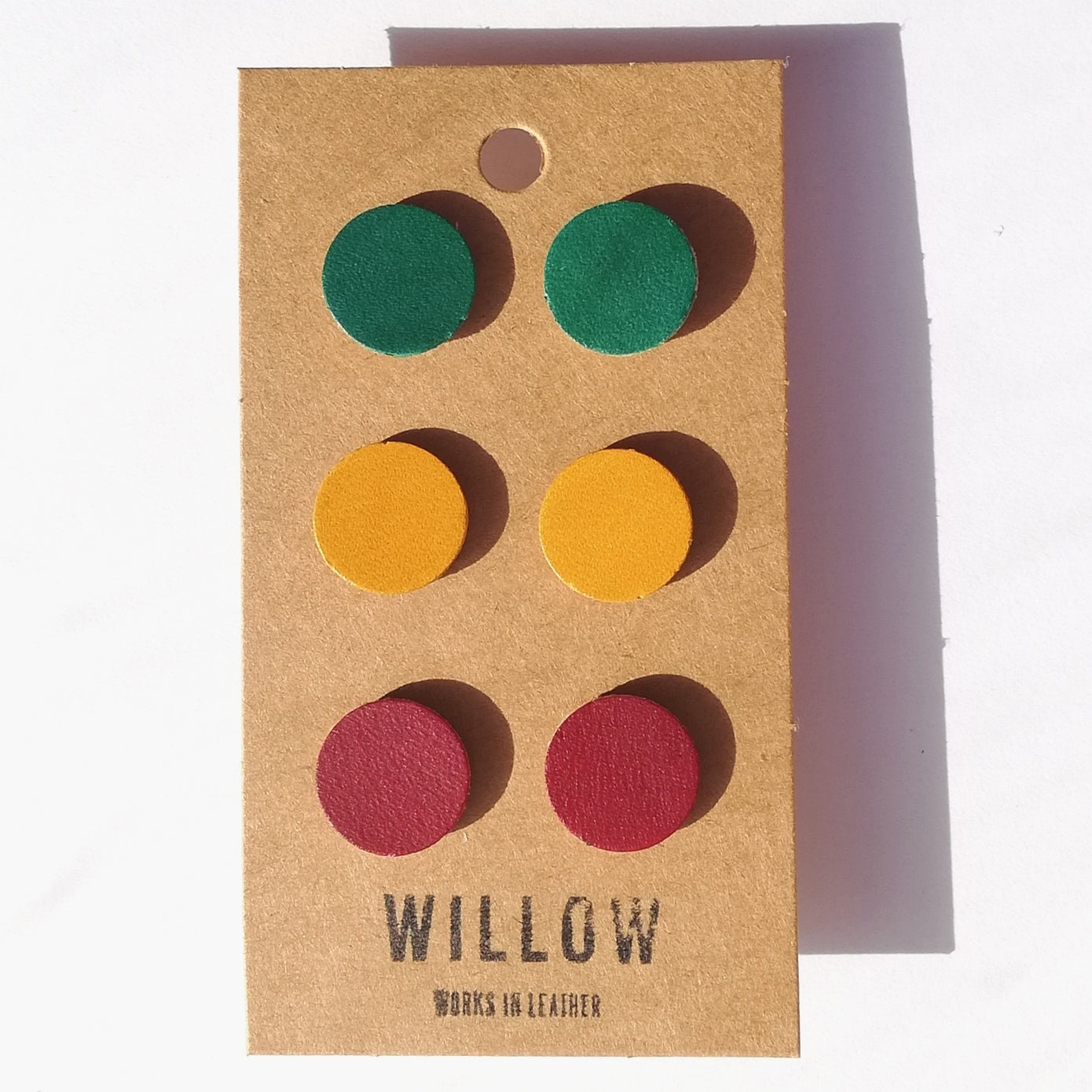 Pack of 3 Mix & Match Handmade Leather Earrings