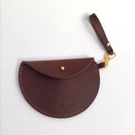 Load image into Gallery viewer, Handmade Leather Mini Moon Purse
