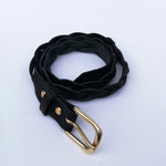 Load image into Gallery viewer, Leather Braided Handmade Belt - Wide
