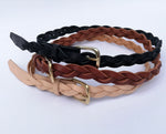 Load image into Gallery viewer, Leather Braided Belt Handmade - Narrow
