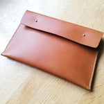 Load image into Gallery viewer, Personalised Handmade Leather A5 Travel / Car Manual Case - 3 Colour Options
